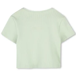 Clearance GIVENCHY T-shirt uni avec broderie CANARY GREEN