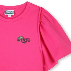 Sale KENZO KIDS T-shirt uni manches courtes GRENADINE