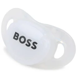 Clearance BOSS Tétine siglée en silicone BLANC