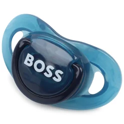 Fashion BOSS Tétine siglée en silicone BLEU CARGO