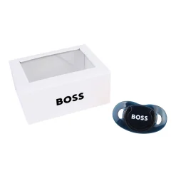 Fashion BOSS Tétine siglée en silicone BLEU CARGO