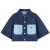 New KENZO KIDS Veste en jean brodée DBLE STONE+BROSSAGE
