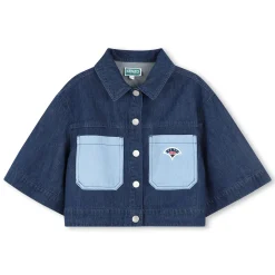 New KENZO KIDS Veste en jean brodée DBLE STONE+BROSSAGE