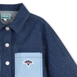 New KENZO KIDS Veste en jean brodée DBLE STONE+BROSSAGE