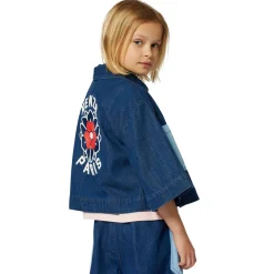 New KENZO KIDS Veste en jean brodée DBLE STONE+BROSSAGE