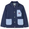 Fashion KENZO KIDS Veste en jean en coton DBLE STONE+BROSSAGE