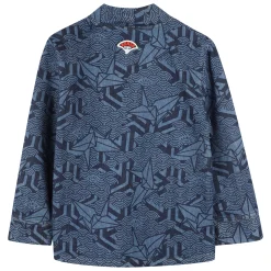 Sale KENZO KIDS Veste en jean imprimée LASER