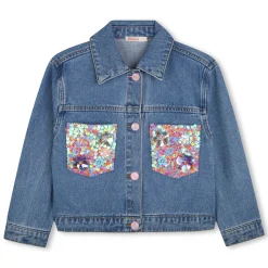 Online BILLIEBLUSH Veste en jean ornée de sequins DBLE STONE+BROSSAGE