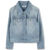 Outlet CHLOE Veste en jean pressionnée BLEACH