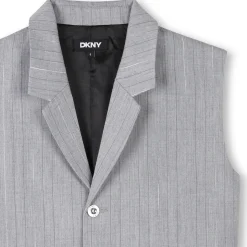 Discount DKNY Veste sans manche à rayures GRIS CLAIR CHINE