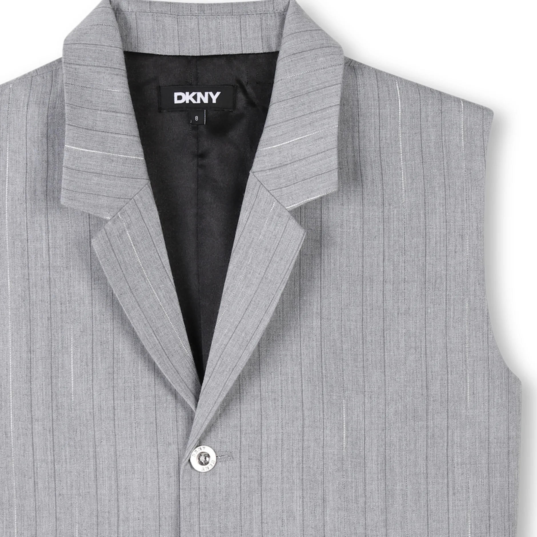 Discount DKNY Veste sans manche à rayures GRIS CLAIR CHINE