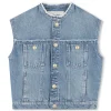 New ZADIG & VOLTAIRE Veste sans manche en jean DOUBLE STONE