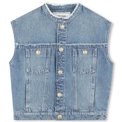 New ZADIG & VOLTAIRE Veste sans manche en jean DOUBLE STONE